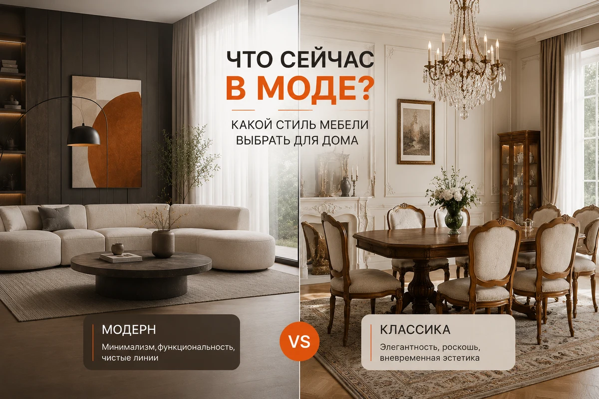 Модерн против классики в интерьере