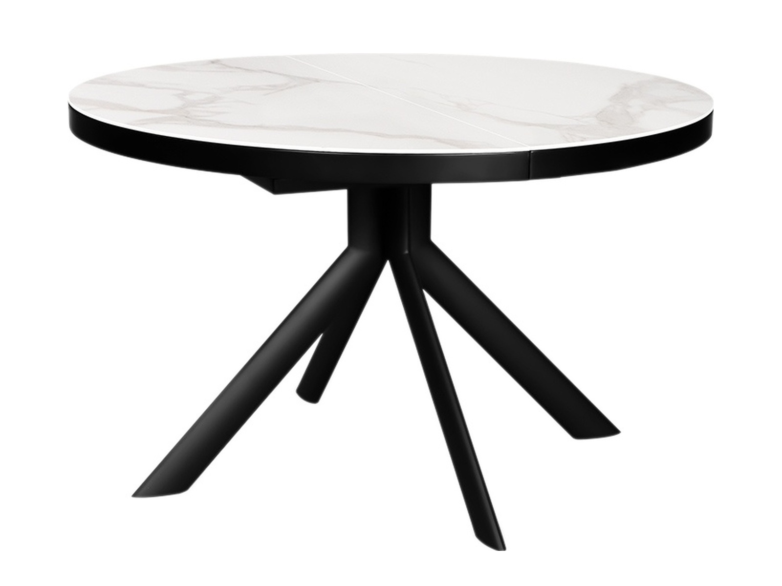 Стол ALFA 120 MARBLE CER/BK
