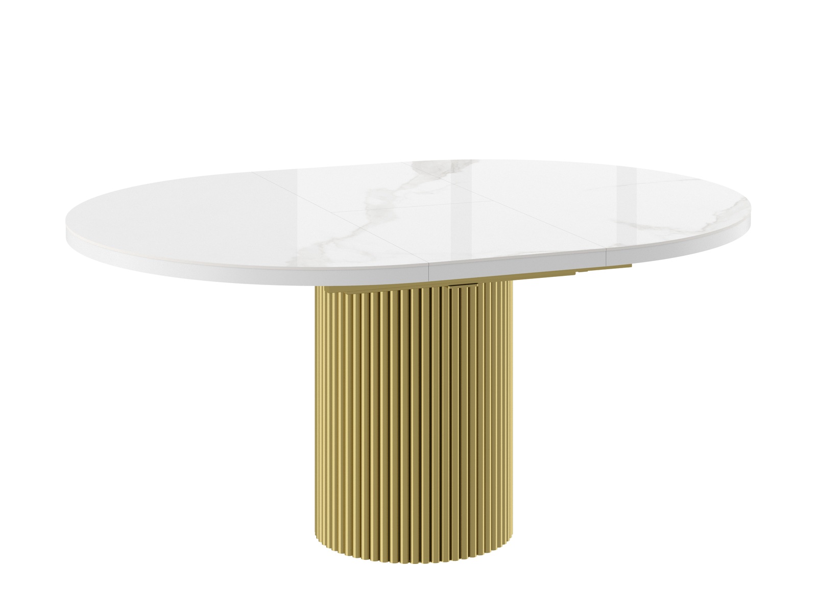 Стол ASKAR ROUND 116 PATAGONOA BIANCO GLOSS PREMIUM CER/G