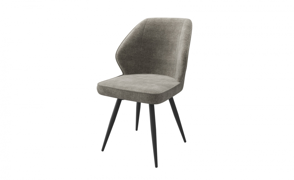 Стул CRUSH-R, g05 GREY BEIGE шенилл LUX BK