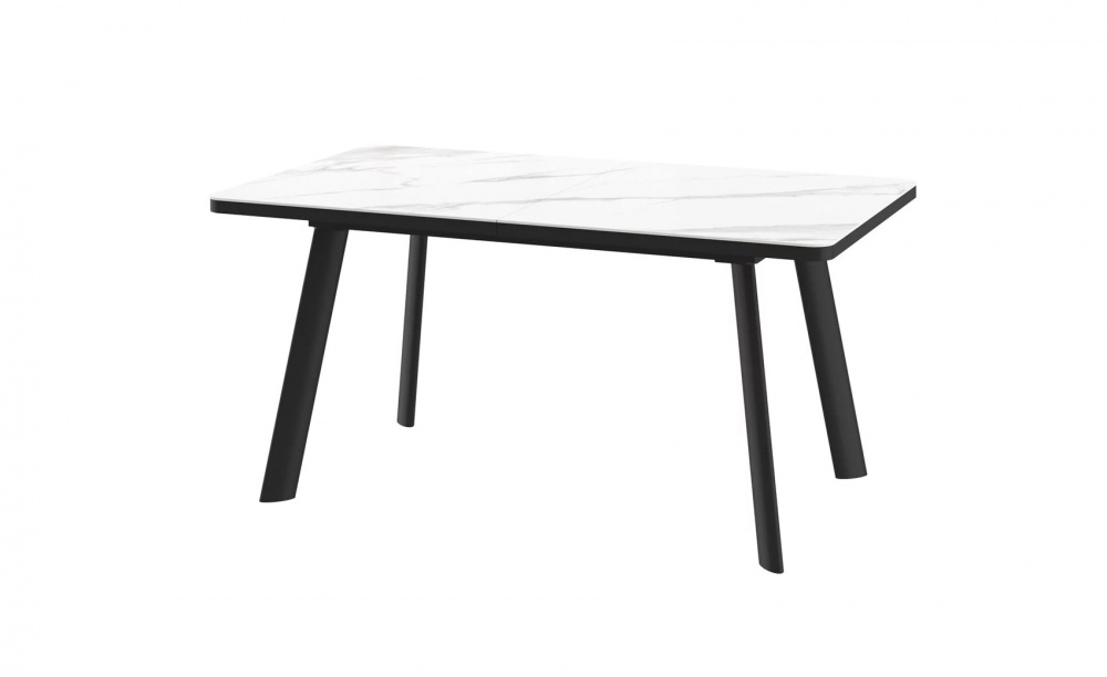 Стол LEON LUX RADIAL 160 CALAKATTA ST CER/BK