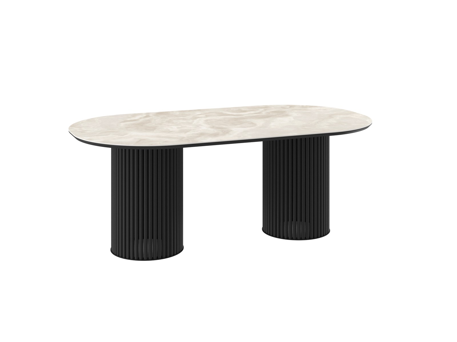 Стол ASKAR SOFT 200 ONYX PREMIUM CER/BK