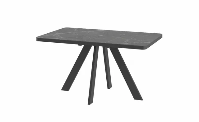 Стол BOBY RADIAL 140 STONE BLACK ST CER/BK — ROOMS Актобе