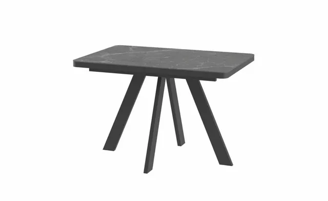 Стол BOBY RADIAL 120 STONE BLACK ST CER/BK — ROOMS Актобе