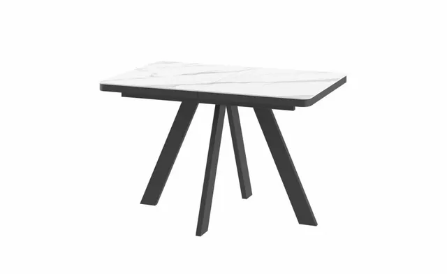 Стол BOBY RADIAL 120 CALAKATTA ST CER/BK — ROOMS Актобе